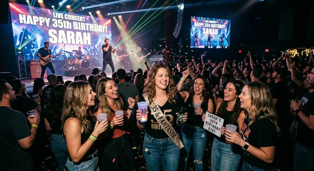 35th Birthday Ideas for a Live Concert or Comedy Show