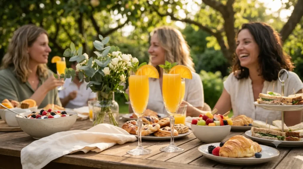 Garden Party Brunch With Mimosas 