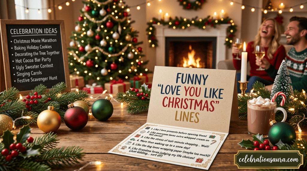 Funny "Love You Like Christmas" Lines