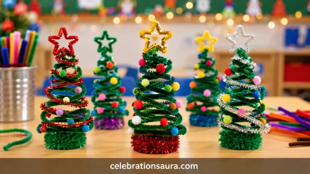 Best Pipe Cleaner Christmas Tree for a Classroom Party