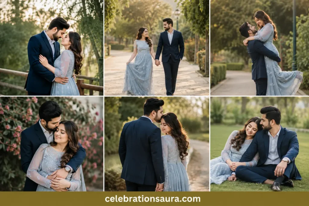 Outdoor Engagement Photo Poses