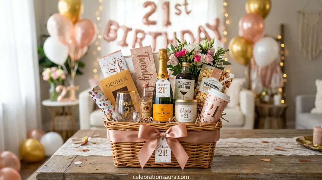 21st Birthday Basket Ideas