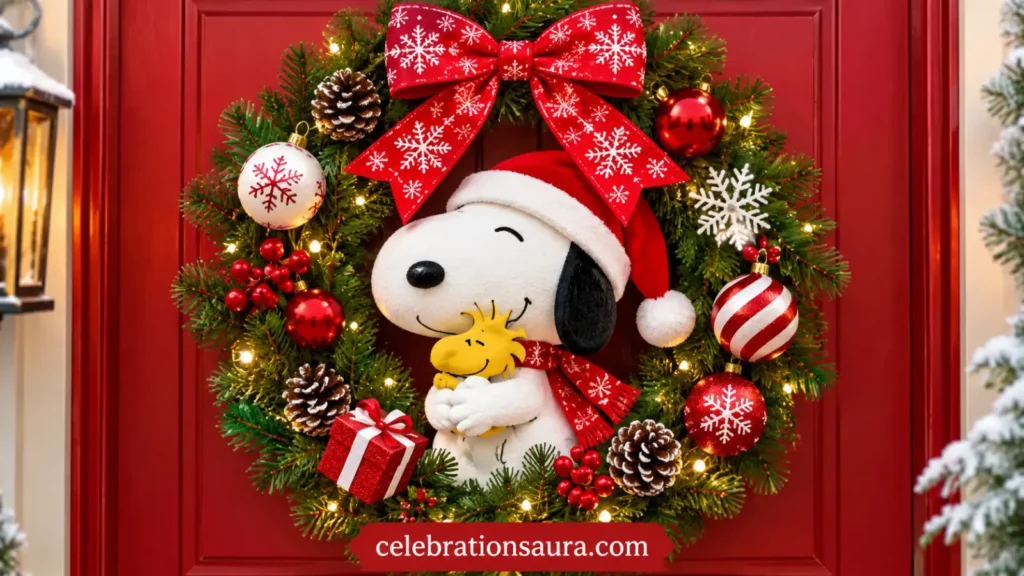 Design a Snoopy Christmas Wreath