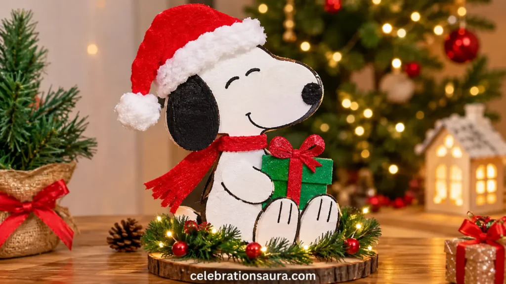 Make a DIY Snoopy Christmas Decoration