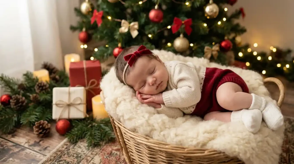  Baby Girl Christmas Outfit for Newborn Photos
