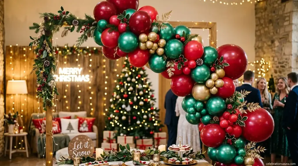 Create a Red and Green Balloon Garland