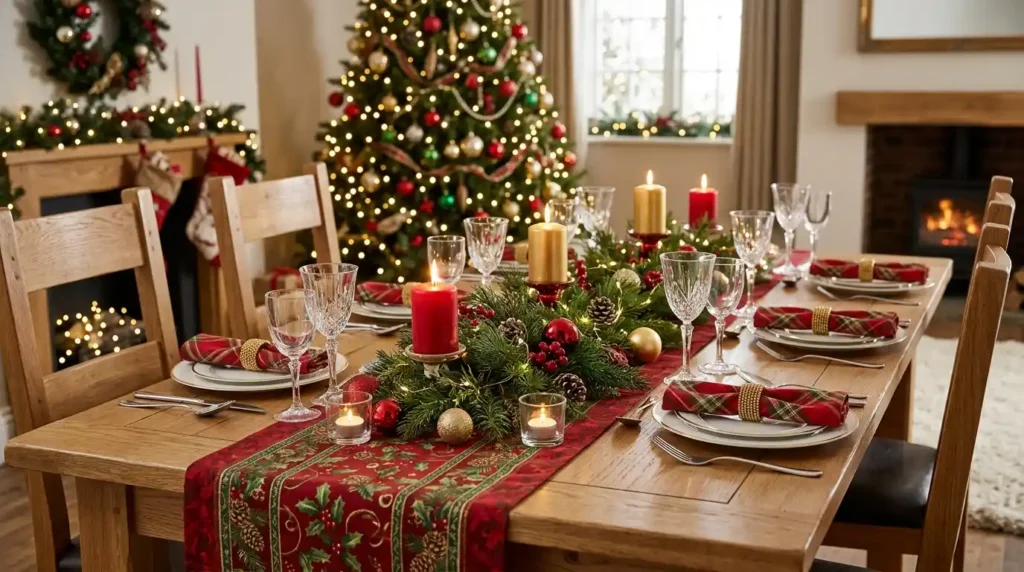 Add a Festive Christmas Table Runner
