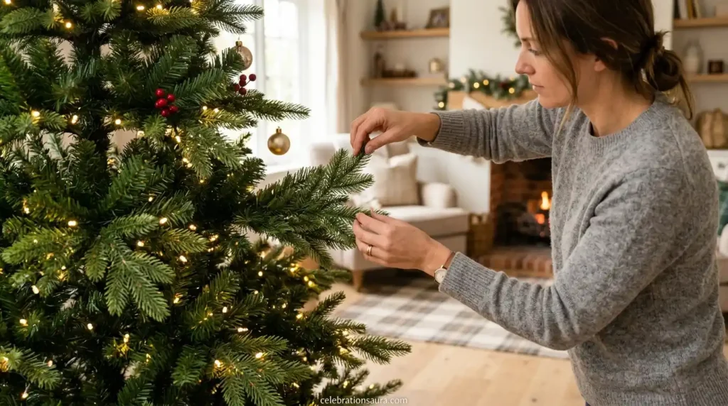  How to Fluff a Christmas Tree Branch