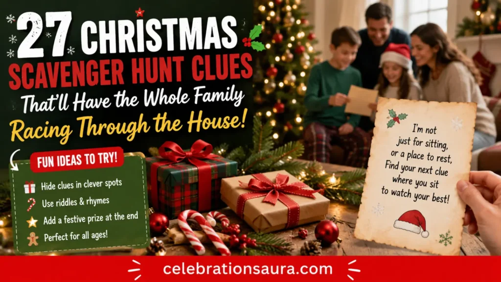 27 Christmas Scavenger Hunt Clues That'll Have the Whole Family Racing Through the House