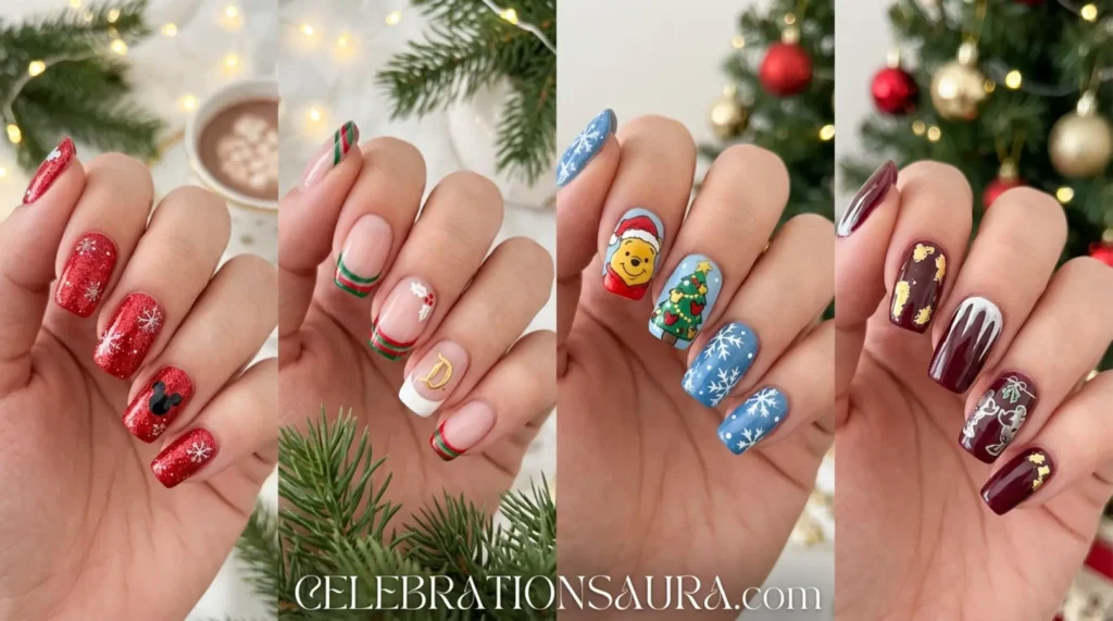 22+ Disney Christmas Nails Ideas: Simple, Classy, and Cute Designs for 2026