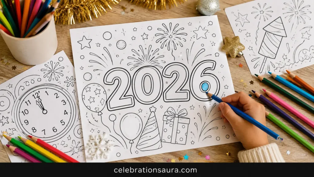 New Year Coloring Pages: 21 Creative Ideas for 2026