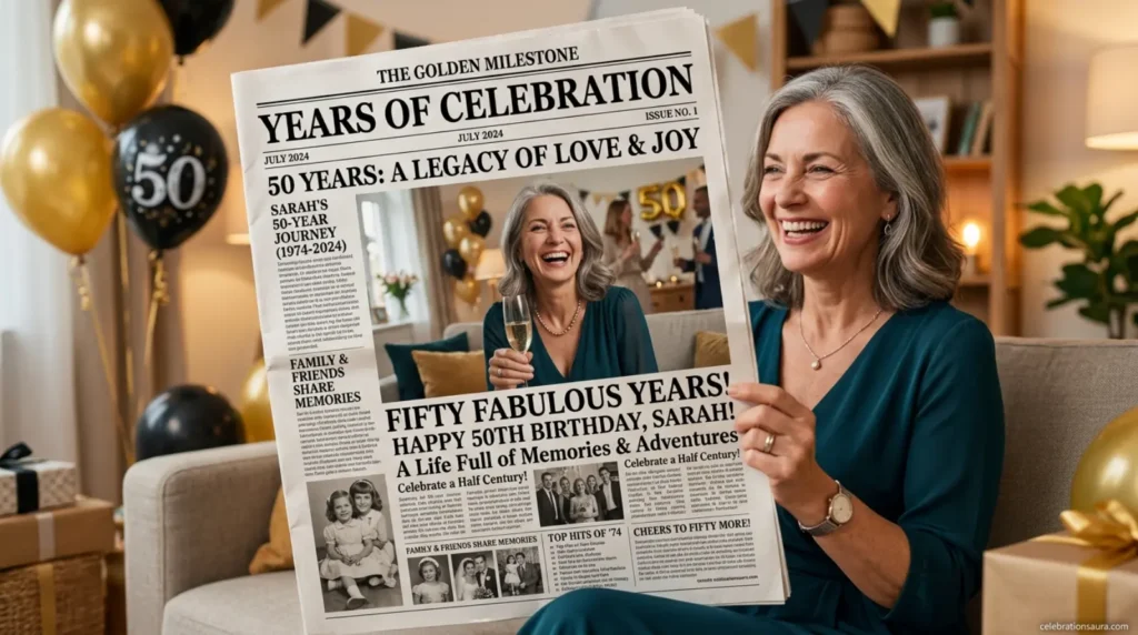 Publish a “50 Years” Birthday Newspaper