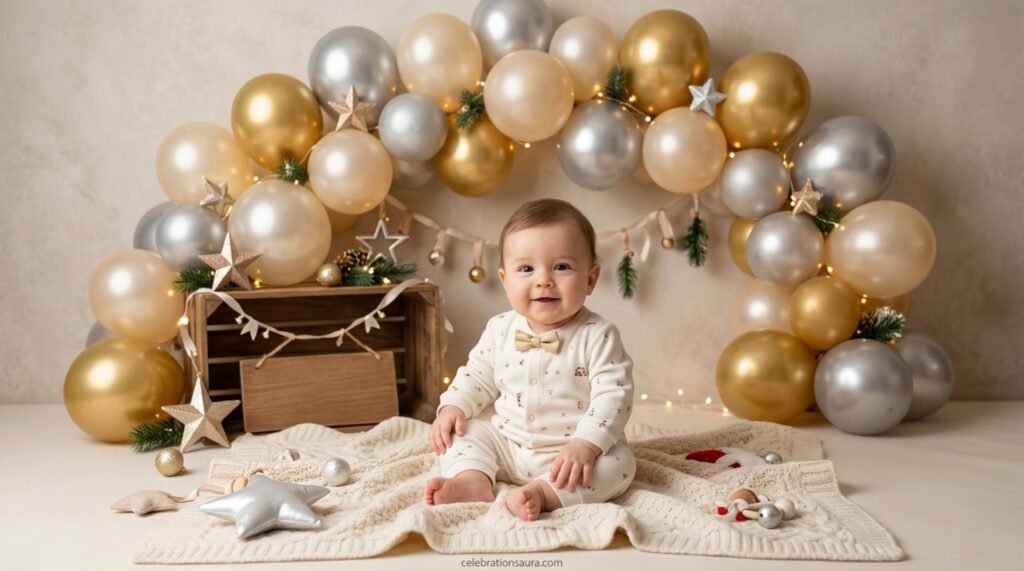 Create a First Baby New Year Photo Corner