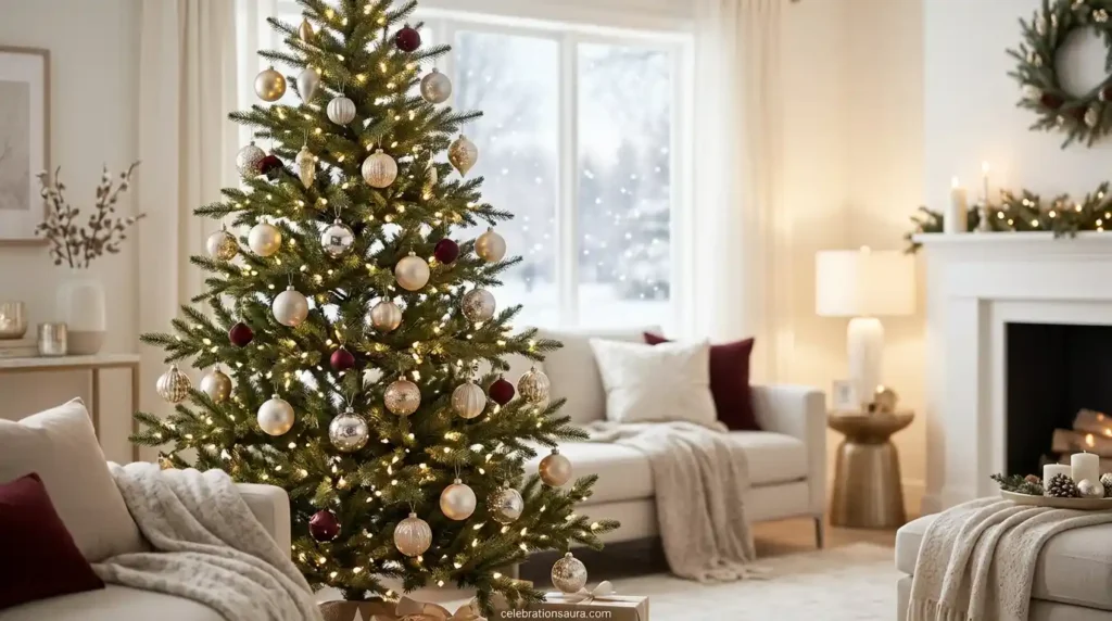 Wallpaper Christmas Tree Background for a Desktop
