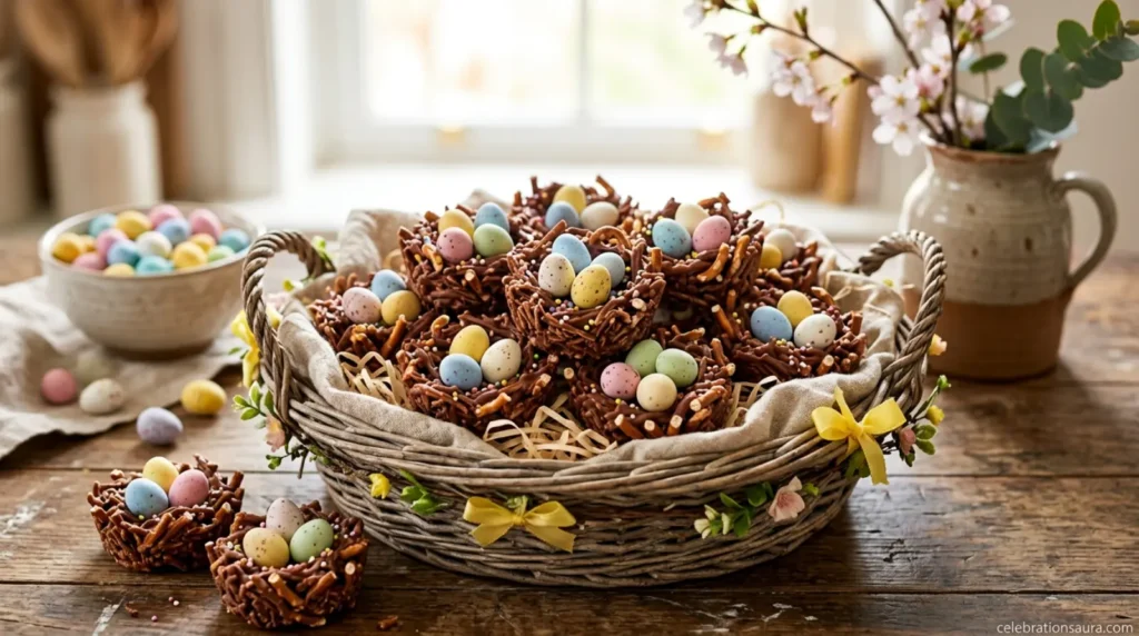 Create Chocolate Easter Bird's Nest Treats 
