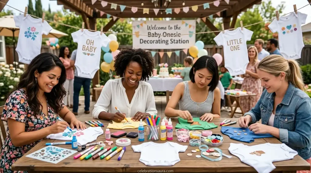 Baby Onesie Decorating Station