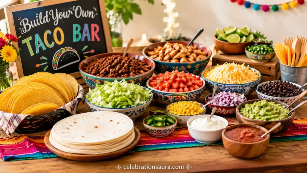 Easy Potluck Theme Ideas: Build-Your-Own Taco Bar