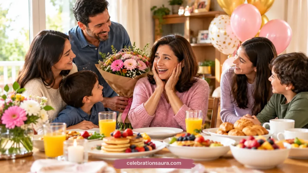 Surprise Birthday Party Ideas for Mom: Family Brunch at Home 