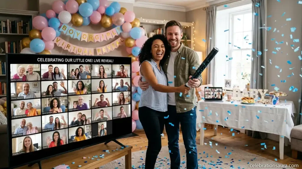 Virtual Gender Reveal for Distant Family